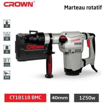 Marteau Perforateur CROWN 1600W 42MM SDS MAX