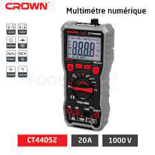 Multimètre Metrix digital 1000V 20A LCD CROWN